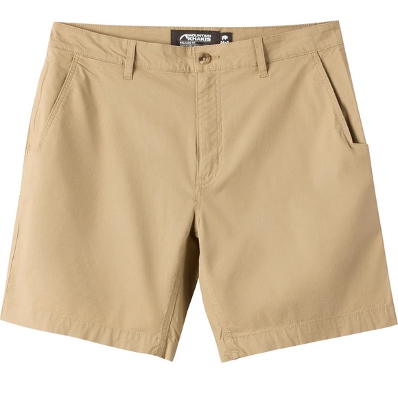 Mountain Khakis Men's Khaki Flat Front Shorts - Picture 1 of 4